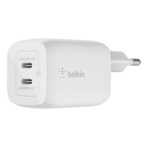 Φορτιστής Ταξιδίου BELKIN Boost Charge Dual USB-C με PPS 65W Λευκό