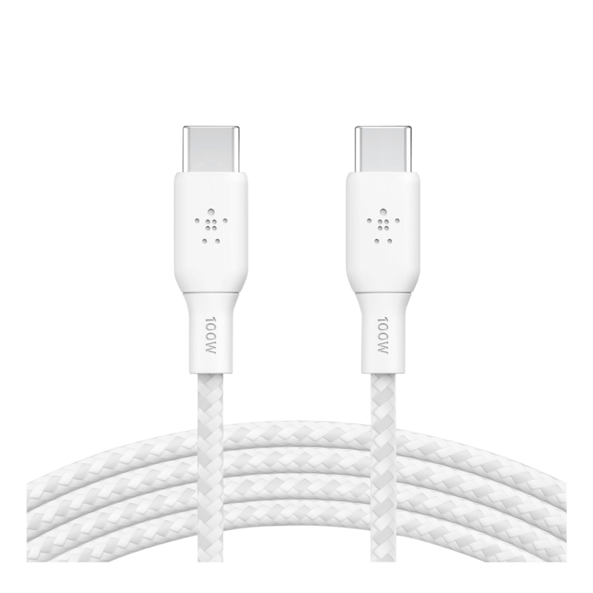 Καλώδιο BELKIN Boost Charge Braided USB Type-C σε USB Type-C 100W 2 Μέτρα Λευκό
