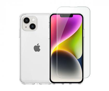 Clear Acrylic Case + COZY Screen Protector for iPhone 14 Plus