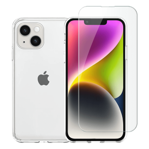 Διάφανη Θήκη Acrylic + Γυαλί Προστασίας Οθόνης COSY για iPhone 14