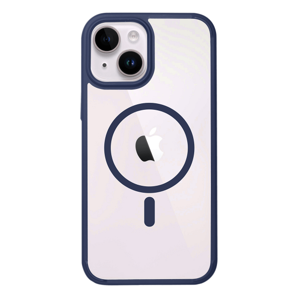 Ημιδιάφανη Θήκη COSY Acrylic MagSafe για iPhone 14 Plus Navy Blue