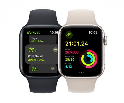 Apple Watch SE 2 44mm, GPS, Alumínio Starlight, Pulseira Esportiva  Starlight - OutletFone