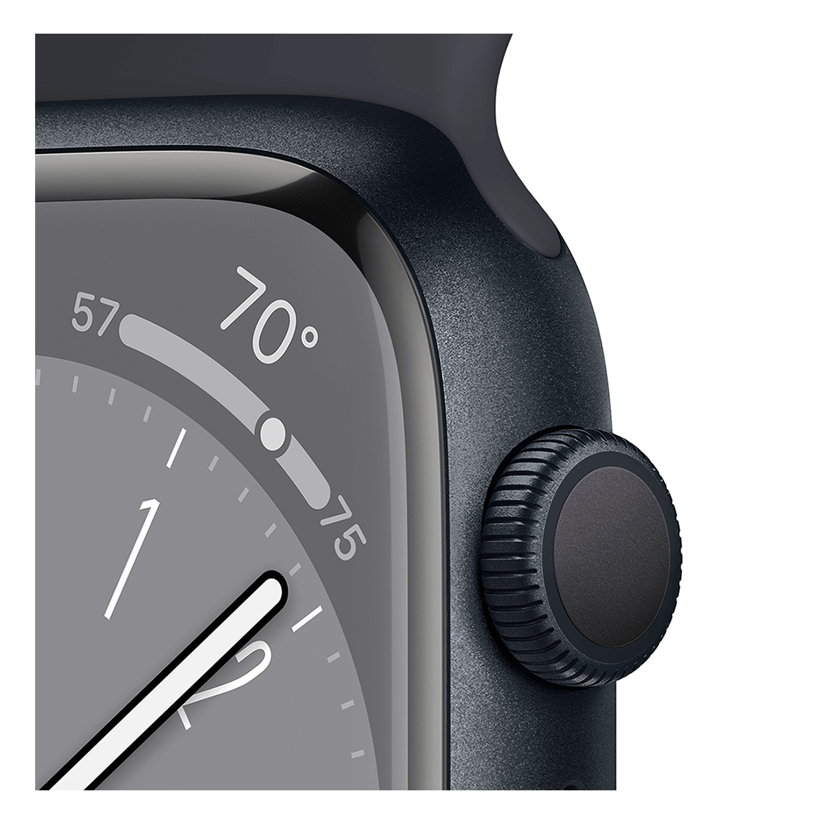 APPLE Watch Series 8 GPS 41mm Midnight Aluminium Case με Midnight Sport Band Smartwatch - 3