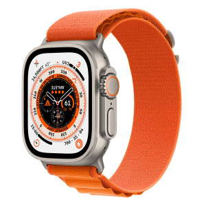 APPLE Watch Ultra GPS + Cellular 49mm Titanium Case με Orange Alpine Loop - Small Smartwatch
