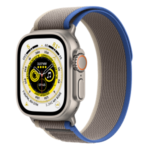 APPLE Watch Ultra GPS + Cellular 49mm Titanium Case με Blue/ Grey Trail Loop - S/ M Smartwatch