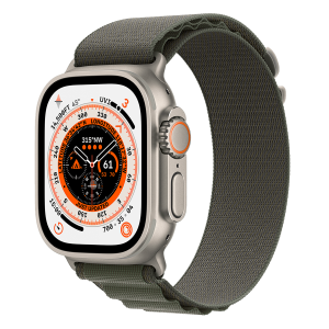 APPLE Watch Ultra GPS + Cellular 49mm Titanium Case με Green Alpine Loop - Large Smartwatch