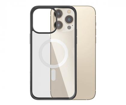PANZERGLASS Clear Case MagSafe Antibacterial Black Edition for iPhone 14 Pro Max
