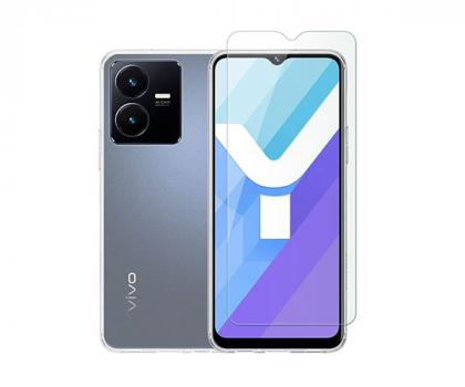 Transparent Case + COZY Screen Protector for VIVO Y22s