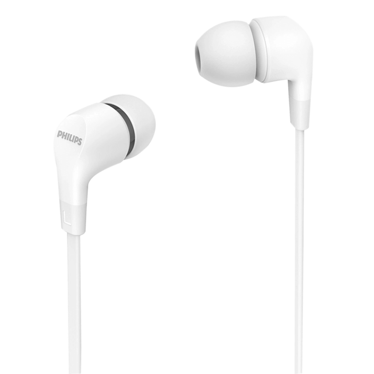 Ενσύρματα Ακουστικά Handsfree PHILIPS TAE1105 Λευκά