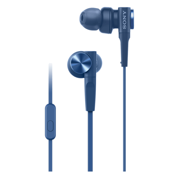 Ενσύρματα Ακουστικά Handsfree SONY MDR-XB55AP Μπλε