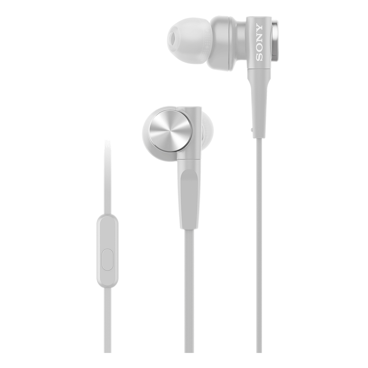 Ενσύρματα Ακουστικά Handsfree SONY MDR-XB55AP Λευκά