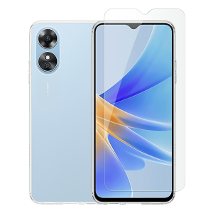 Διάφανη Θήκη + Γυαλί Προστασίας Οθόνης COSY για OPPO A17