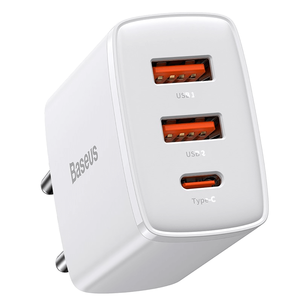 Φορτιστής Ταξιδίου BASEUS USB Type-C + 2 USB Type-A 30W