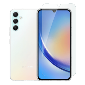 Διάφανη Θήκη + Γυαλί Προστασίας Οθόνης COSY για SAMSUNG Galaxy A34 5G