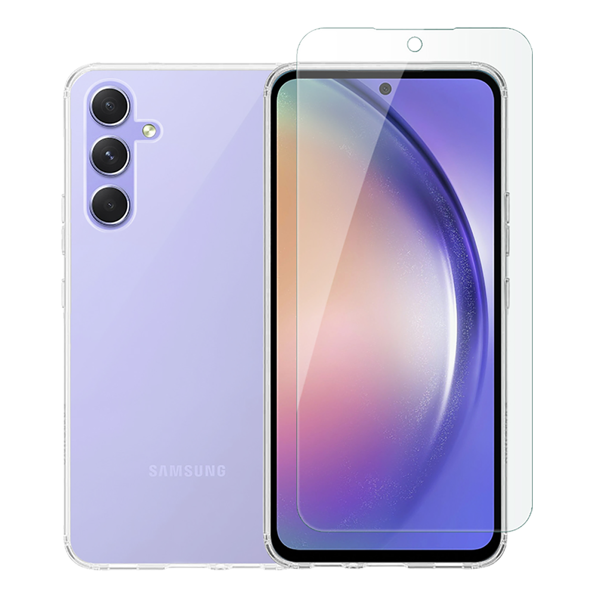 Διάφανη Θήκη + Γυαλί Προστασίας Οθόνης COSY για SAMSUNG Galaxy A54 5G