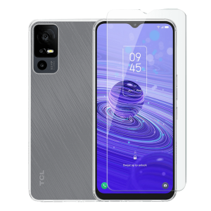 Διάφανη Θήκη + Γυαλί Προστασίας Οθόνης COSY για TCL 40 R 5G