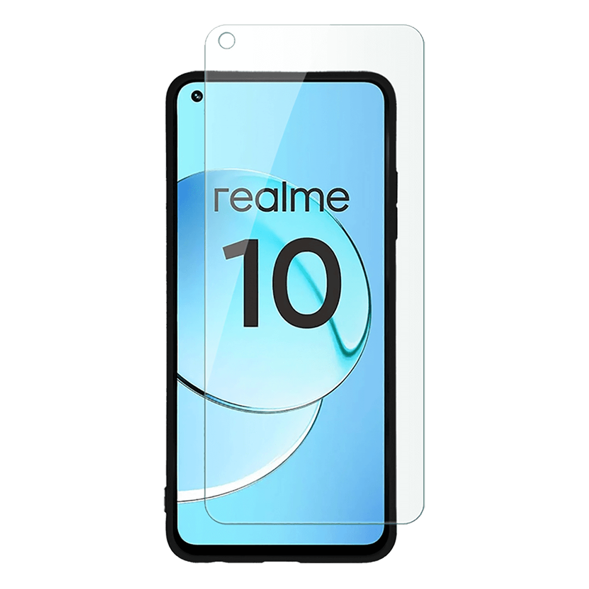 Θήκη Matte + Γυαλί Προστασίας Οθόνης COSY για Realme 10 4G Μαύρη - 3