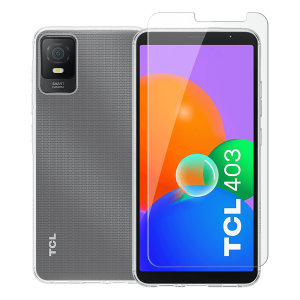Διάφανη Θήκη + Γυαλί Προστασίας Οθόνης COSY για TCL 403
