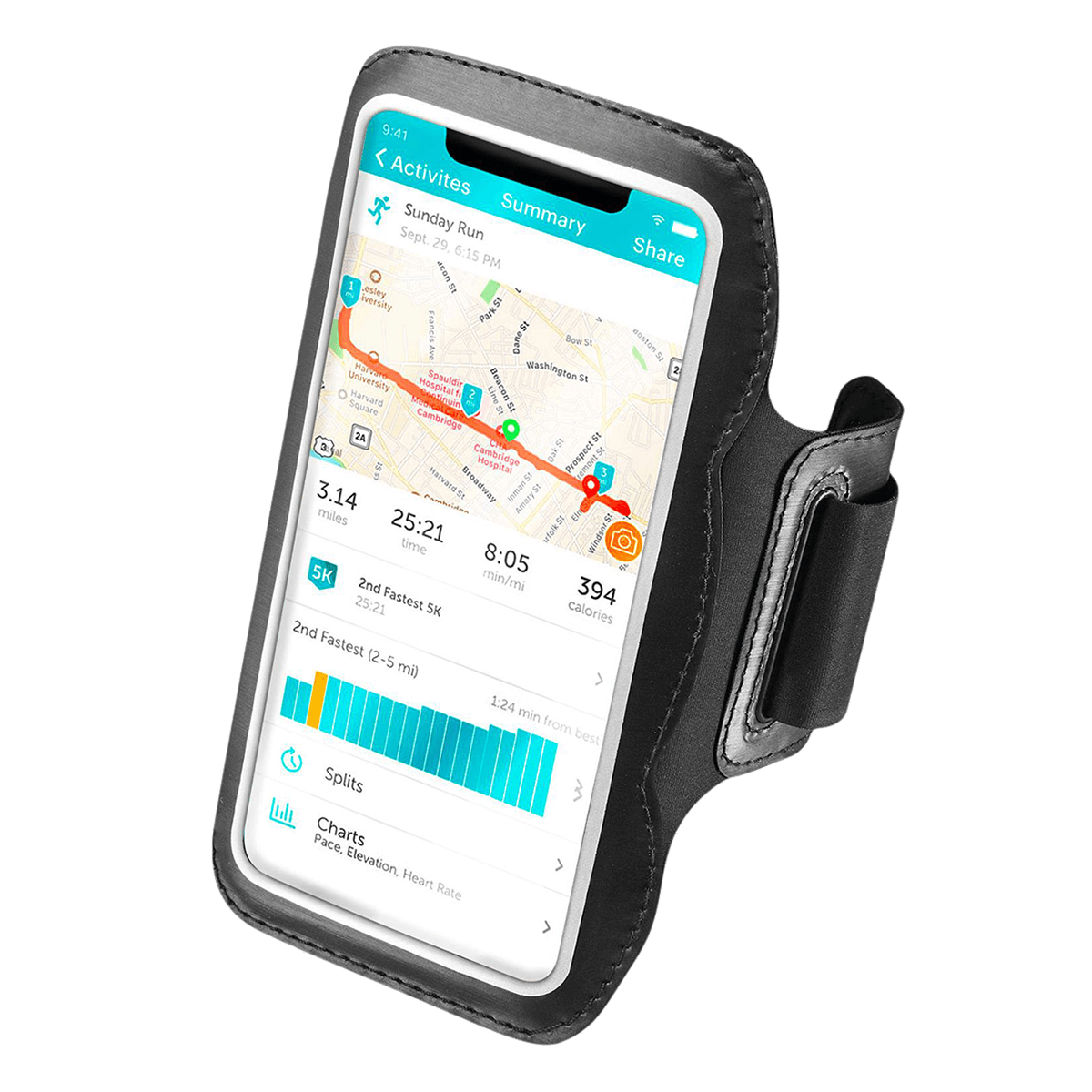 Θήκη Armband CELLY για Smartphones έως 6.9'' Μαύρη