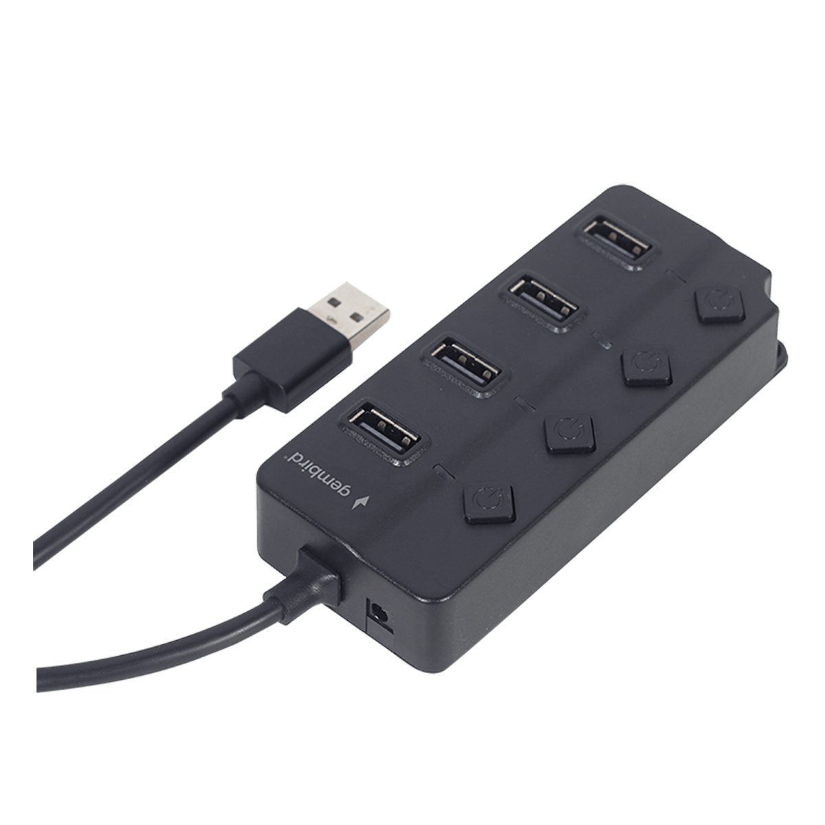 Hub USB 2.0 GEMBIRD με 4 Θύρες με Διακόπτες Μαύρο - 5