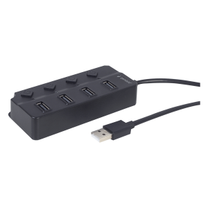 Hub USB 2.0 GEMBIRD με 4 Θύρες με Διακόπτες