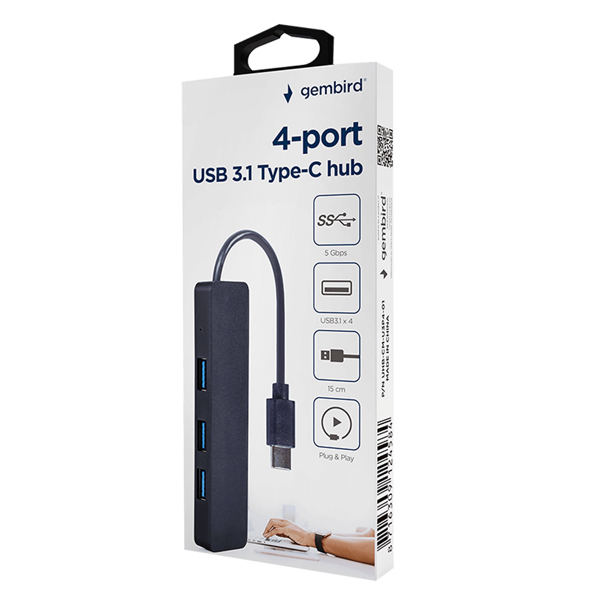 Hub USB 3.1 GEMBIRD με 4 Θύρες - 3