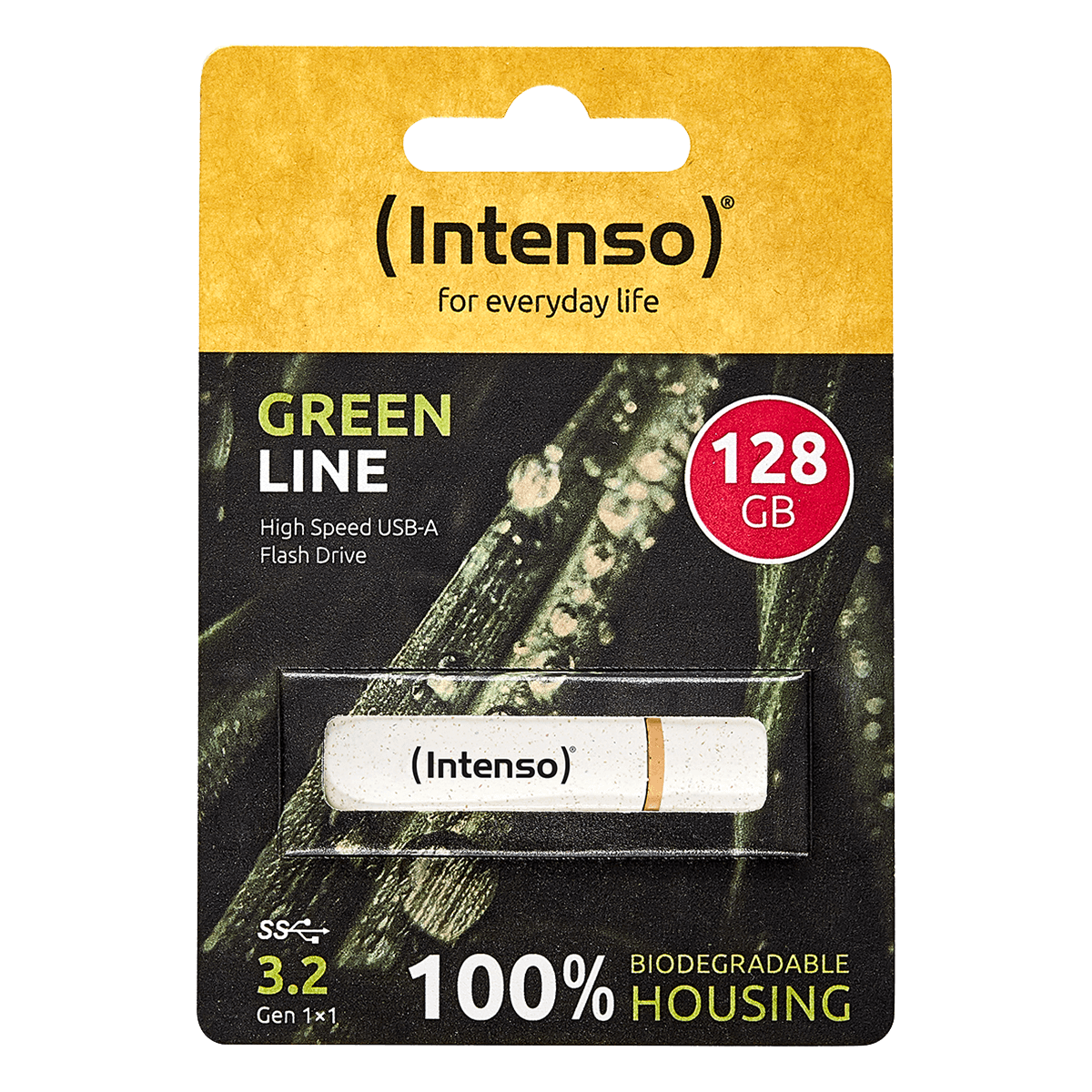 Μνήμη USB 3.2 INTENSO Flash Green Line 128GB - 3
