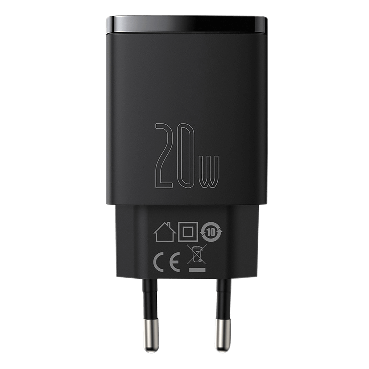 Φορτιστής Ταξιδίου BASEUS Dual USB Type-C + USB Type-A 20W Μαύρο - 3