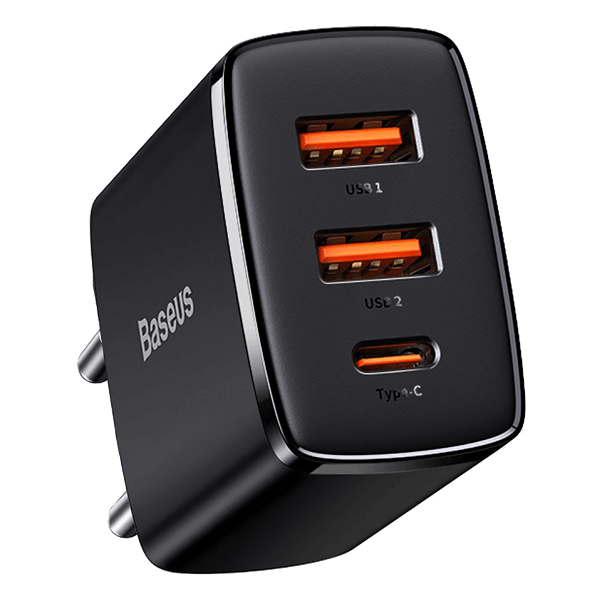 Φορτιστής Ταξιδίου BASEUS USB Type-C + 2 USB Type-A 30W