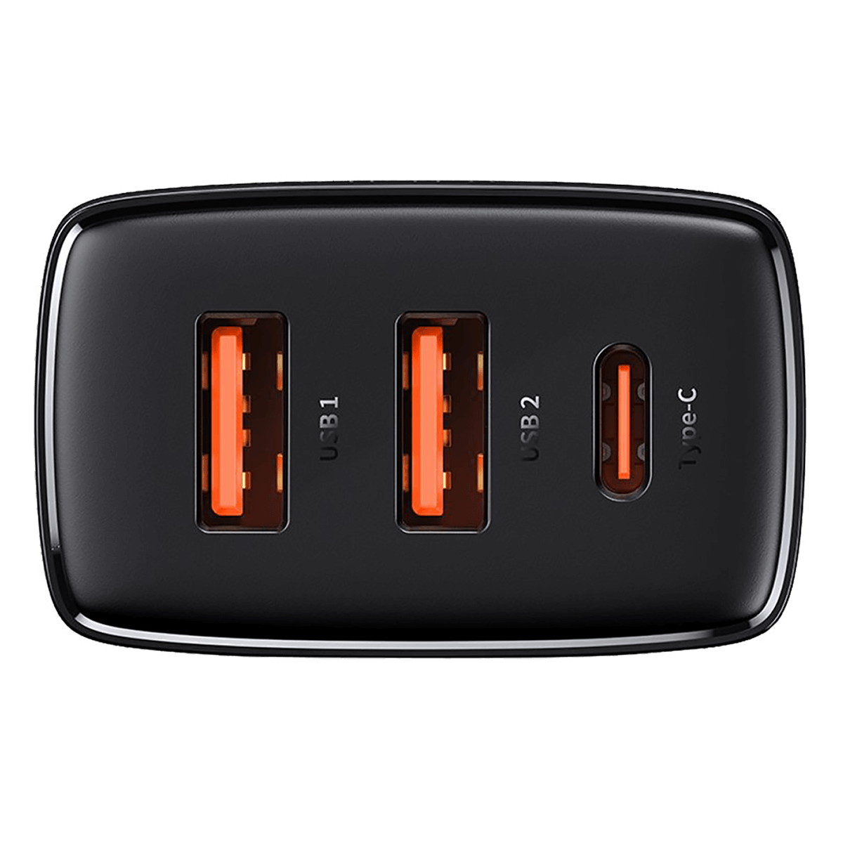 Φορτιστής Ταξιδίου BASEUS USB Type-C + 2 USB Type-A 30W Μαύρο - 4
