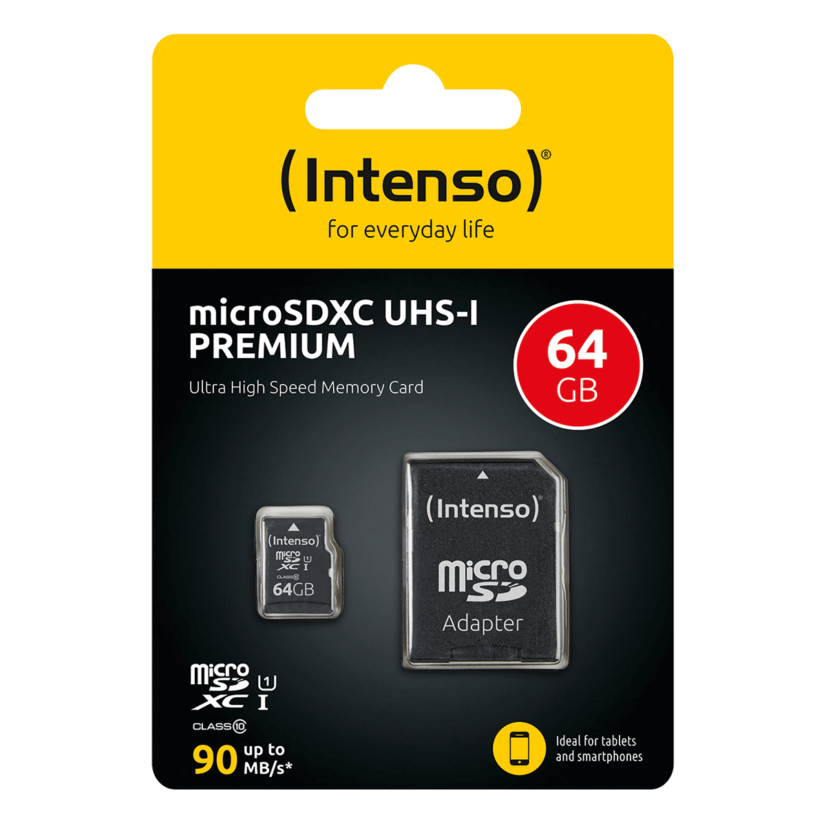 Κάρτα Μνήμης INTENSO Micro SDXC UHS-I Premium 64GB με αντάπτορα - 4