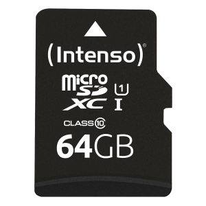 Κάρτα Μνήμης INTENSO Micro SDXC UHS-I Premium 64GB με αντάπτορα