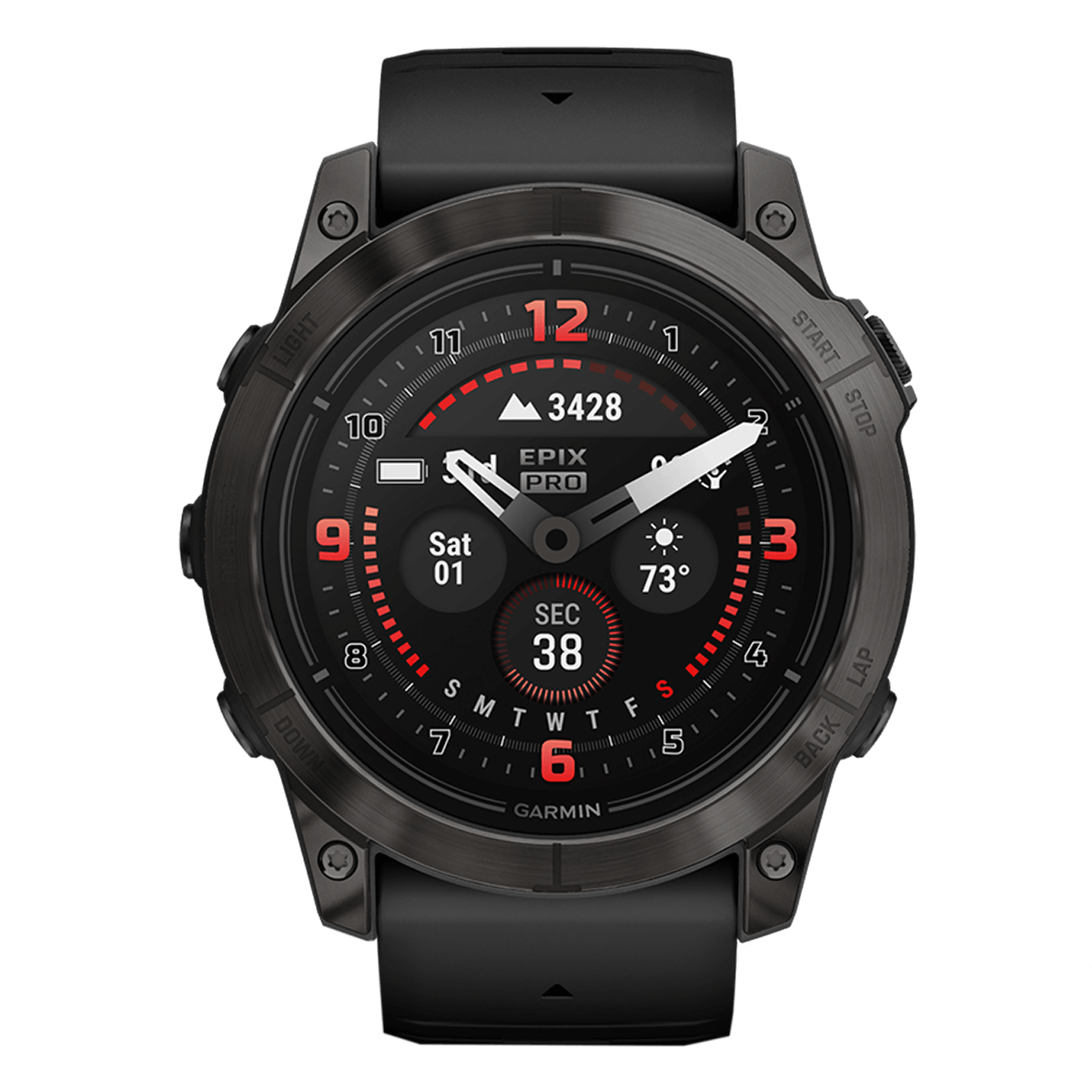 GARMIN epix Pro Sapphire 51mm Carbon Grey Titanium Black Smartwatch
