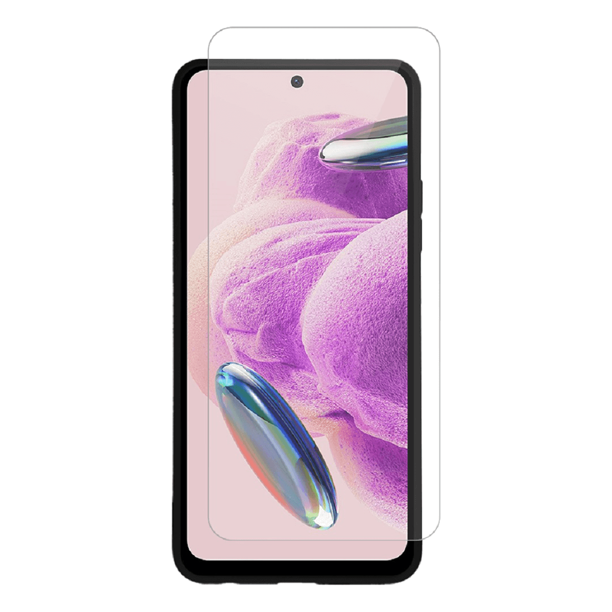Θήκη Matte + Γυαλί Προστασίας Οθόνης COSY για XIAOMI Redmi Note 12S Μαύρη - 3