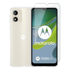 Διάφανη Θήκη + Γυαλί Προστασίας Οθόνης COSY για MOTOROLA e13 4G