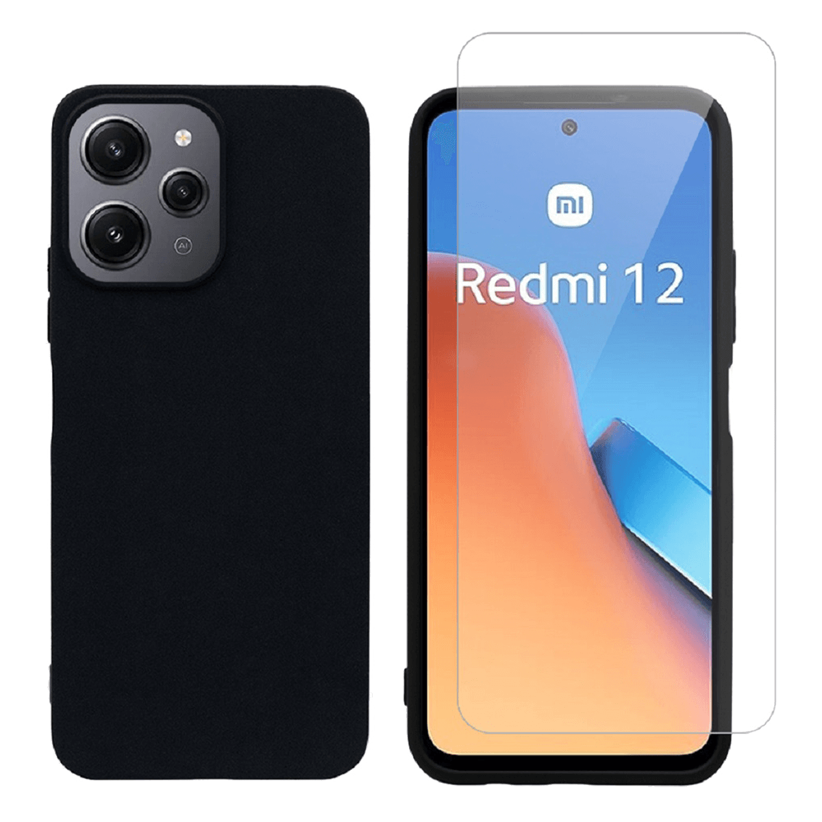 Θήκη Matte + Γυαλί Προστασίας Οθόνης COSY για XIAOMI Redmi 12 4G/ 5G