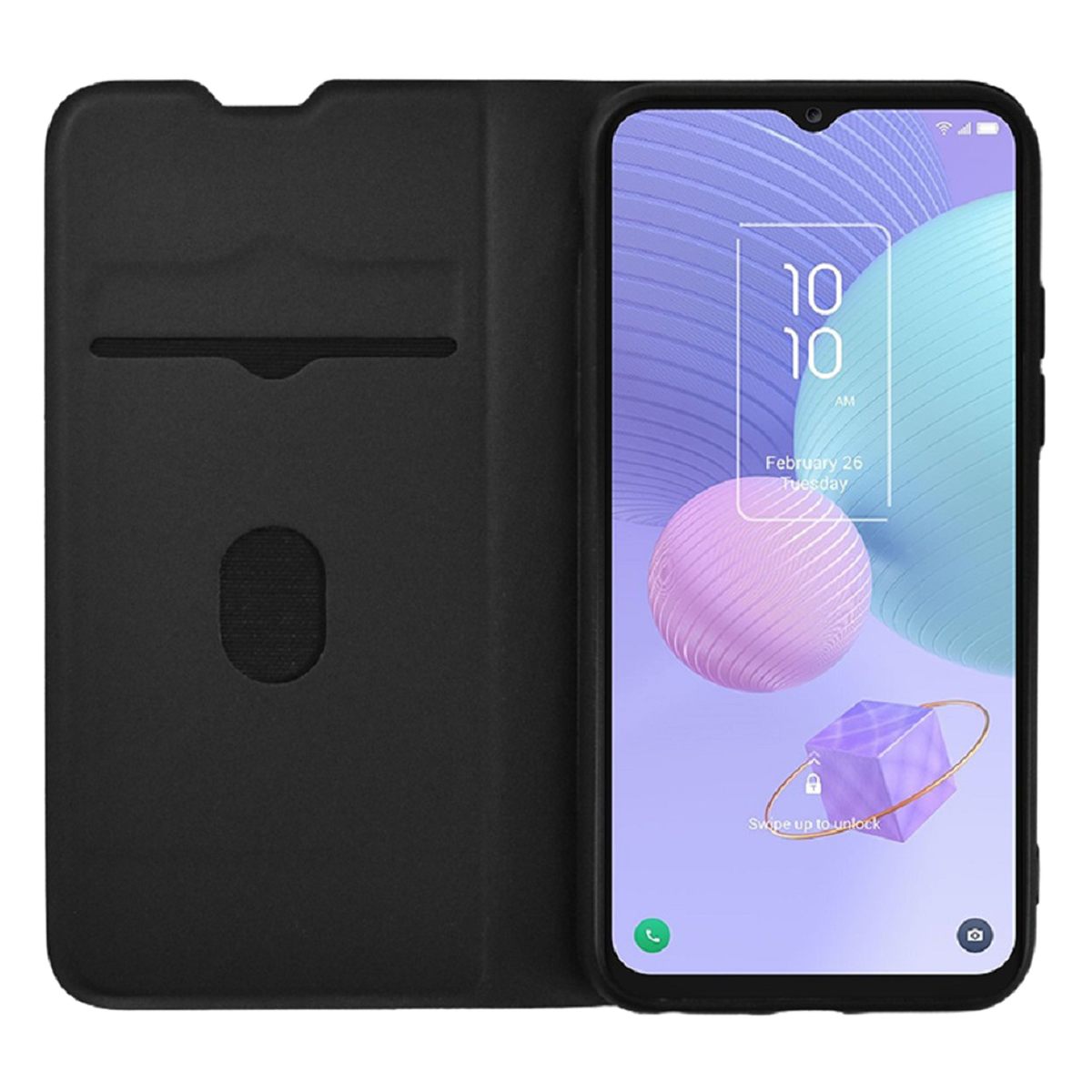 Θήκη Book COSY για TCL 405/ 406/ 406s/ 408 Μαύρη