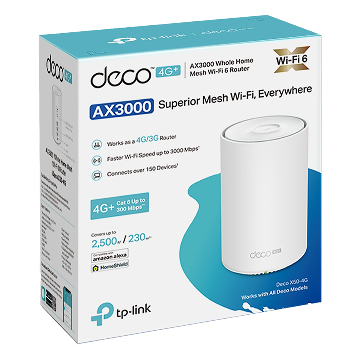 TP-LINK Deco X50-4G+ AX3000 Σύστημα Mesh Wi-Fi 1-pack - 2