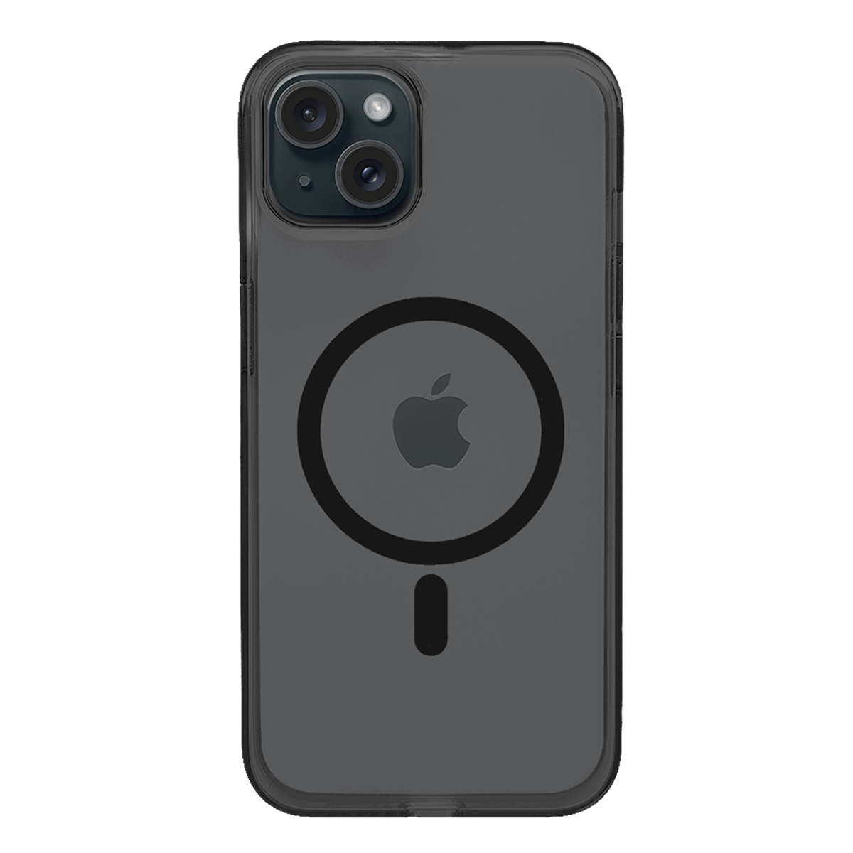 Ημιδιάφανη Θήκη COSY Crystal MagSafe για iPhone 15 Plus Μαύρη