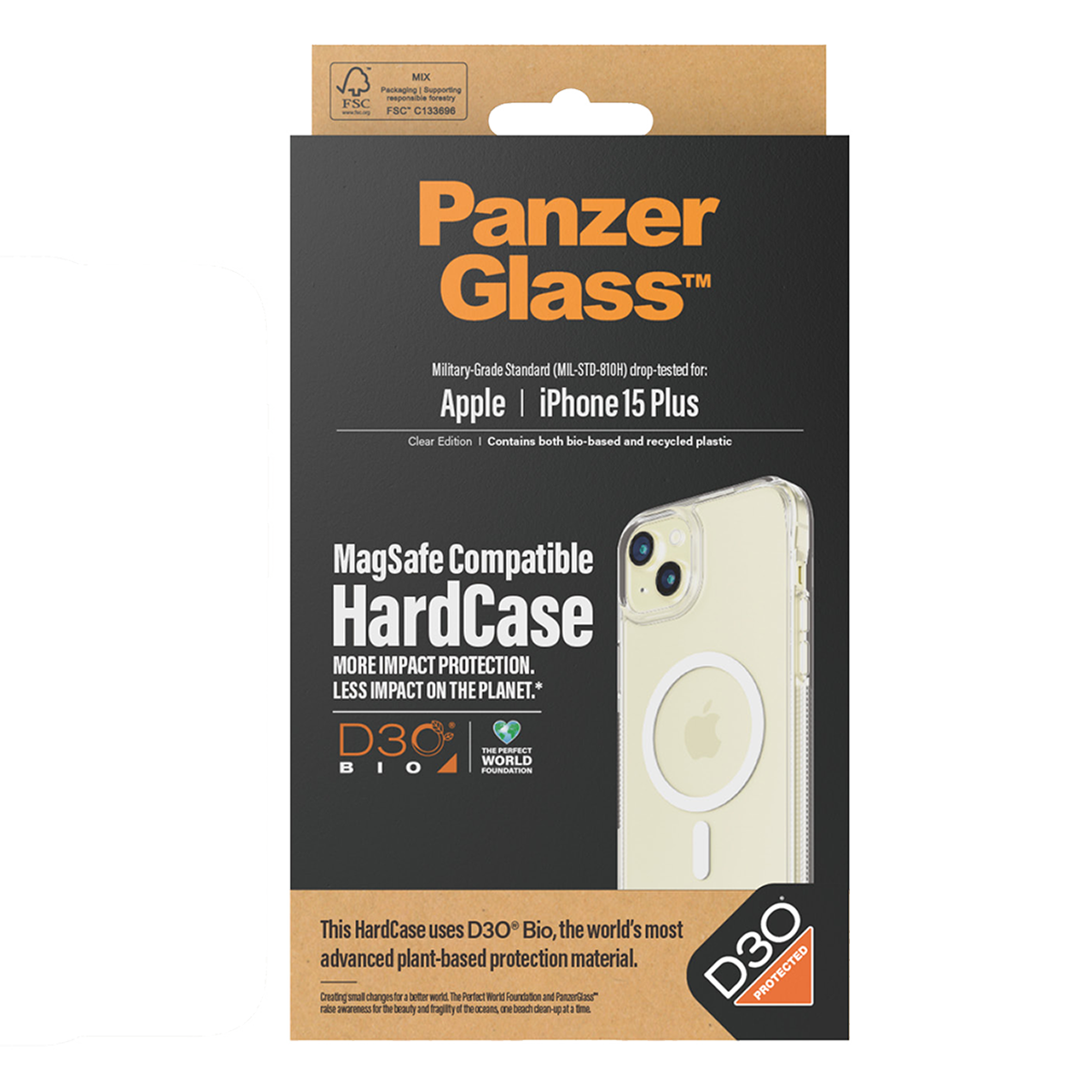 Διάφανη Θήκη PANZERGLASS Hard Case MagSafe για iPhone 15 Plus - 4