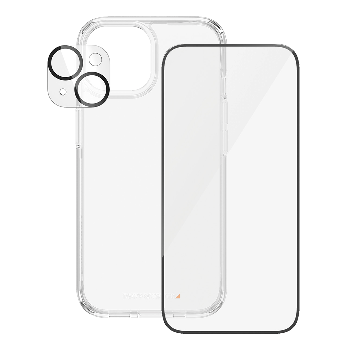 Γυαλί Προστασίας Κάμερας + Διάφανη Θήκη Hard Case + Γυαλί Προστασίας Οθόνης με Πλαίσιο για iPhone 15 PANZERGLASS - 3
