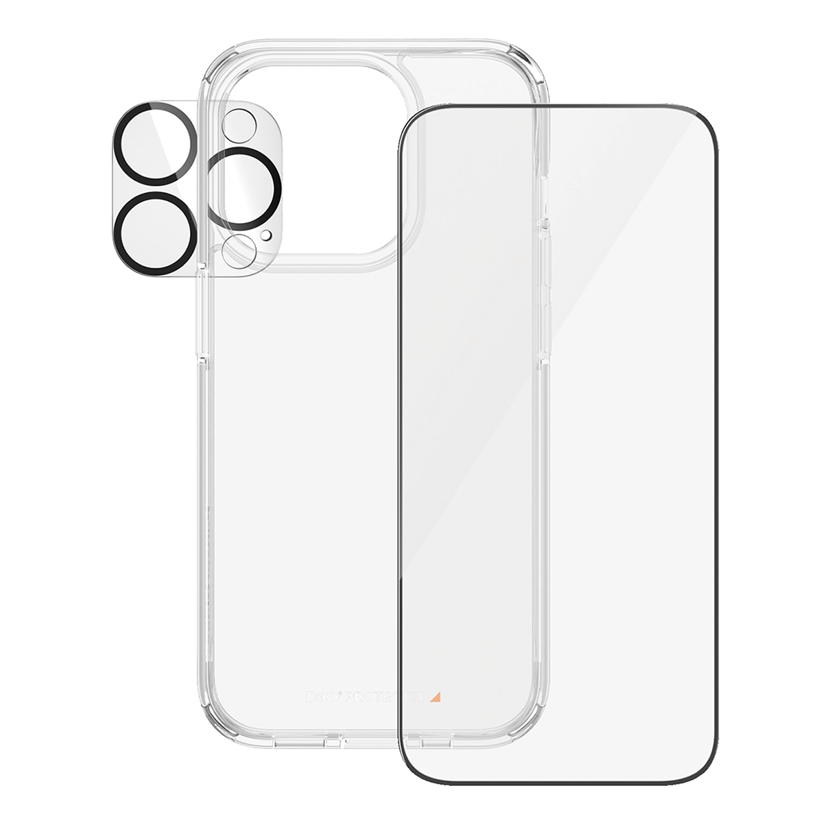 Γυαλί Προστασίας Κάμερας + Διάφανη Θήκη Hard Case + Γυαλί Προστασίας Οθόνης με Πλαίσιο για iPhone 15 Pro PANZERGLASS - 3