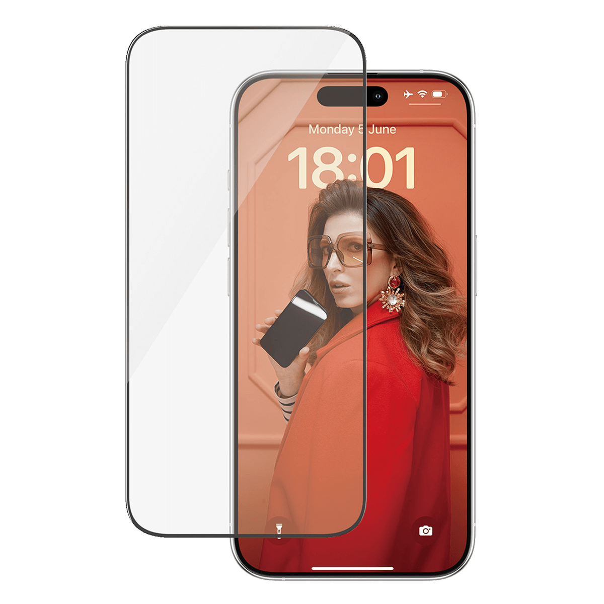 Γυαλί Προστασίας Οθόνης με Πλαίσιο PANZERGLASS Ultra - Wide Fit για iPhone 15 Pro