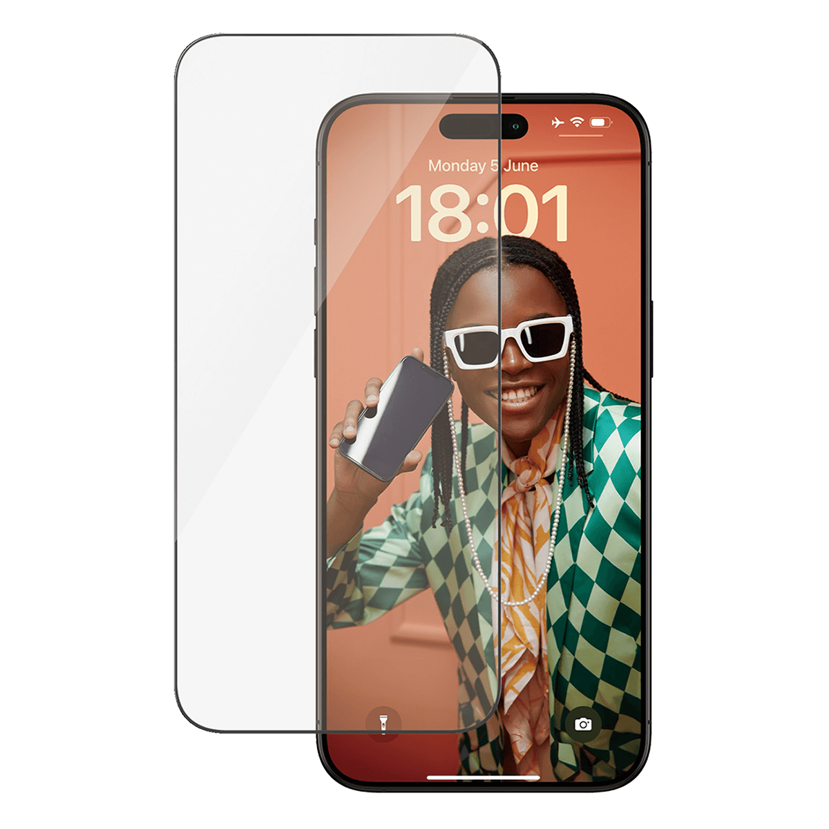 Γυαλί Προστασίας Οθόνης με Πλαίσιο PANZERGLASS Ultra - Wide Fit για iPhone 15 Pro Max