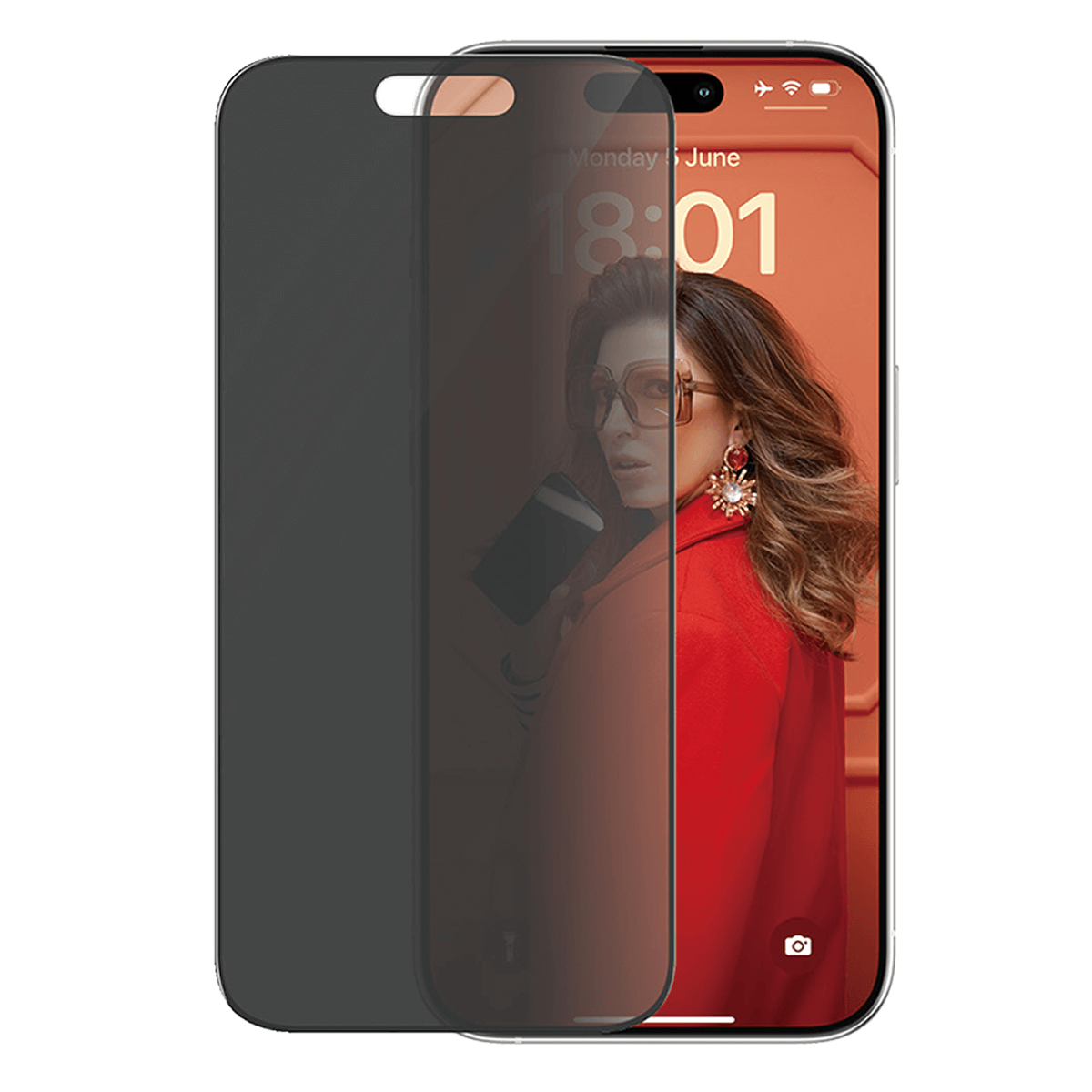 Γυαλί Προστασίας Οθόνης με Πλαίσιο PANZERGLASS Ultra - Wide Fit Privacy για iPhone 15 Pro
