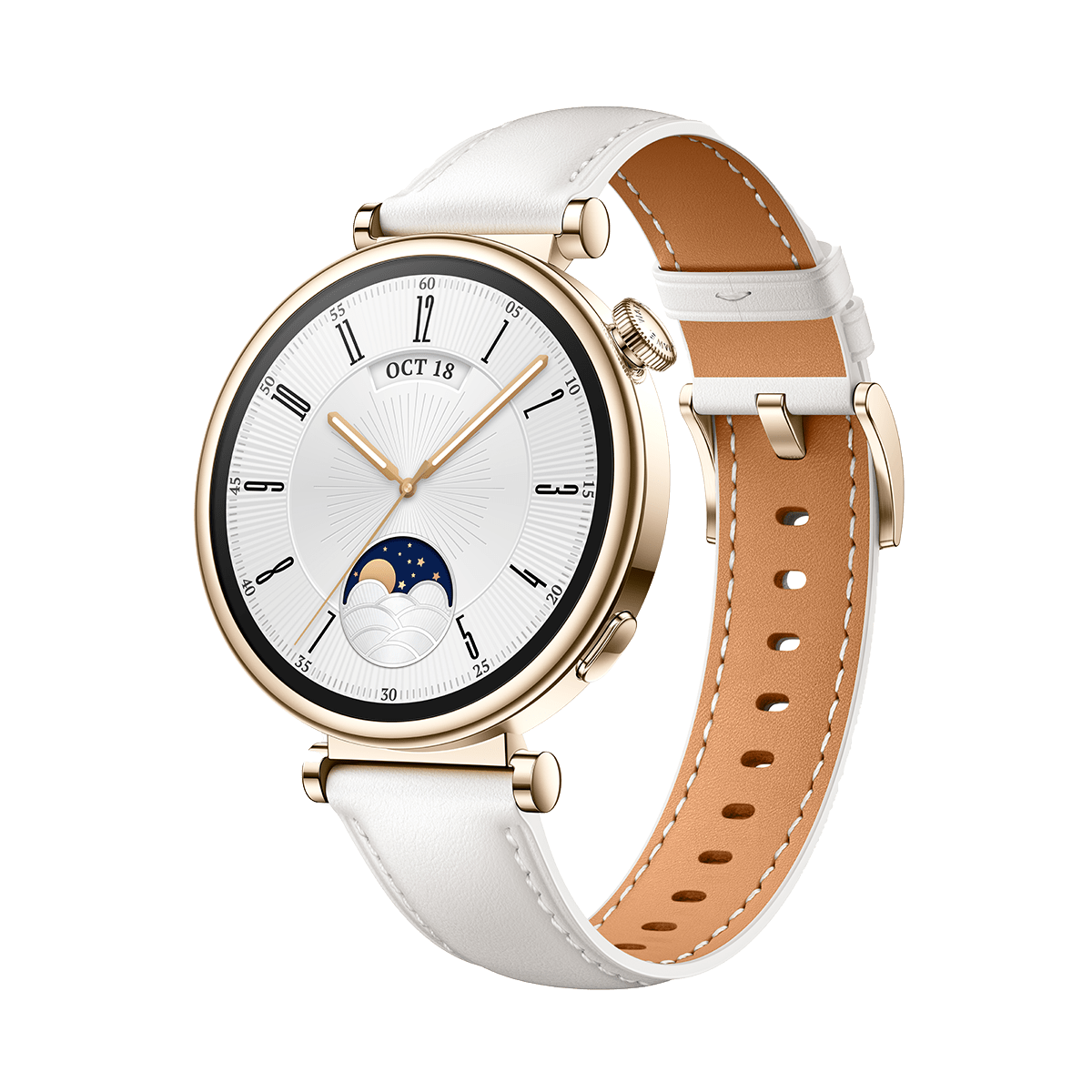 HUAWEI Watch GT 4 White Leather Smartwatch - 2