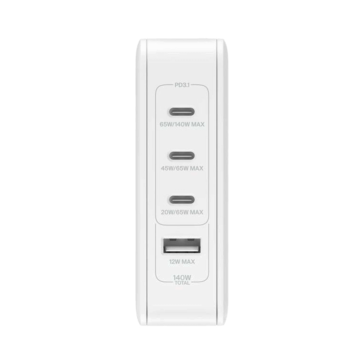 Φορτιστής Ταξιδίου BELKIN 4-Port GaN 140W Λευκό - 3