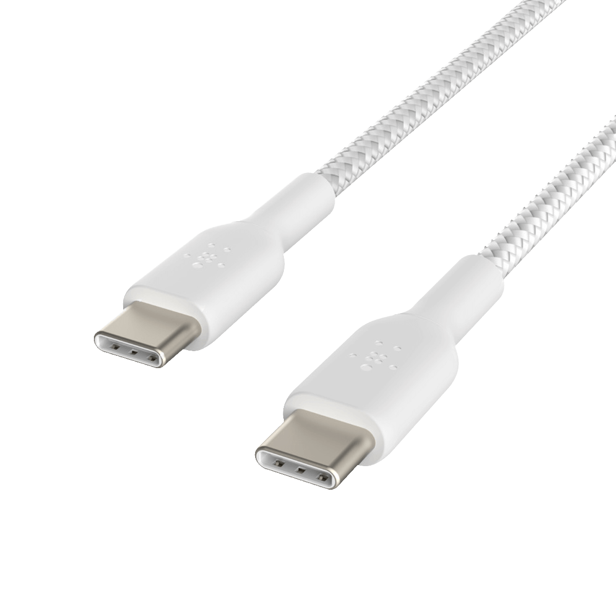 Καλώδιο BELKIN Boost Charge Braided USB Type-C σε USB Type-C 2 Μέτρα (2 Τεμάχια) Λευκό - 3