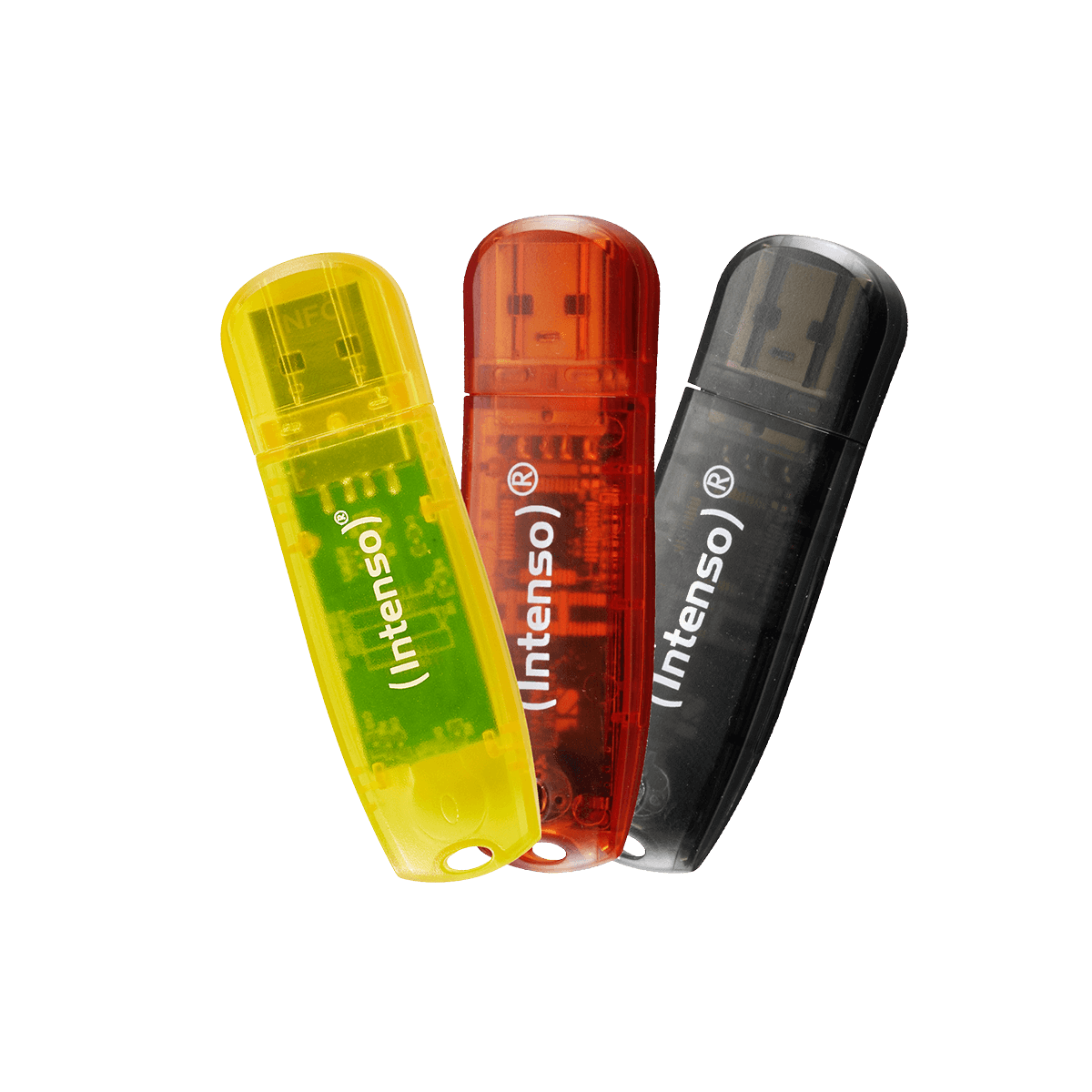 Μνήμη USB 2.0 INTENSO Rainbow Line 32GB (3 Τεμάχια)