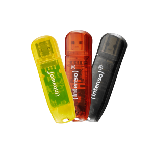 Μνήμη USB 2.0 INTENSO Rainbow Line 32GB (3 Τεμάχια)